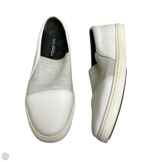 Shoes Flats By Via Spiga In White, Size: 10