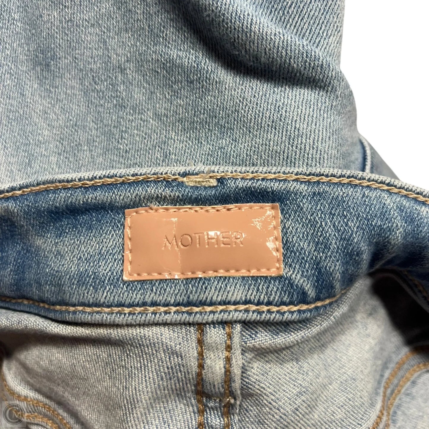 Jeans Straight By Mother In Blue Denim, Size: 4