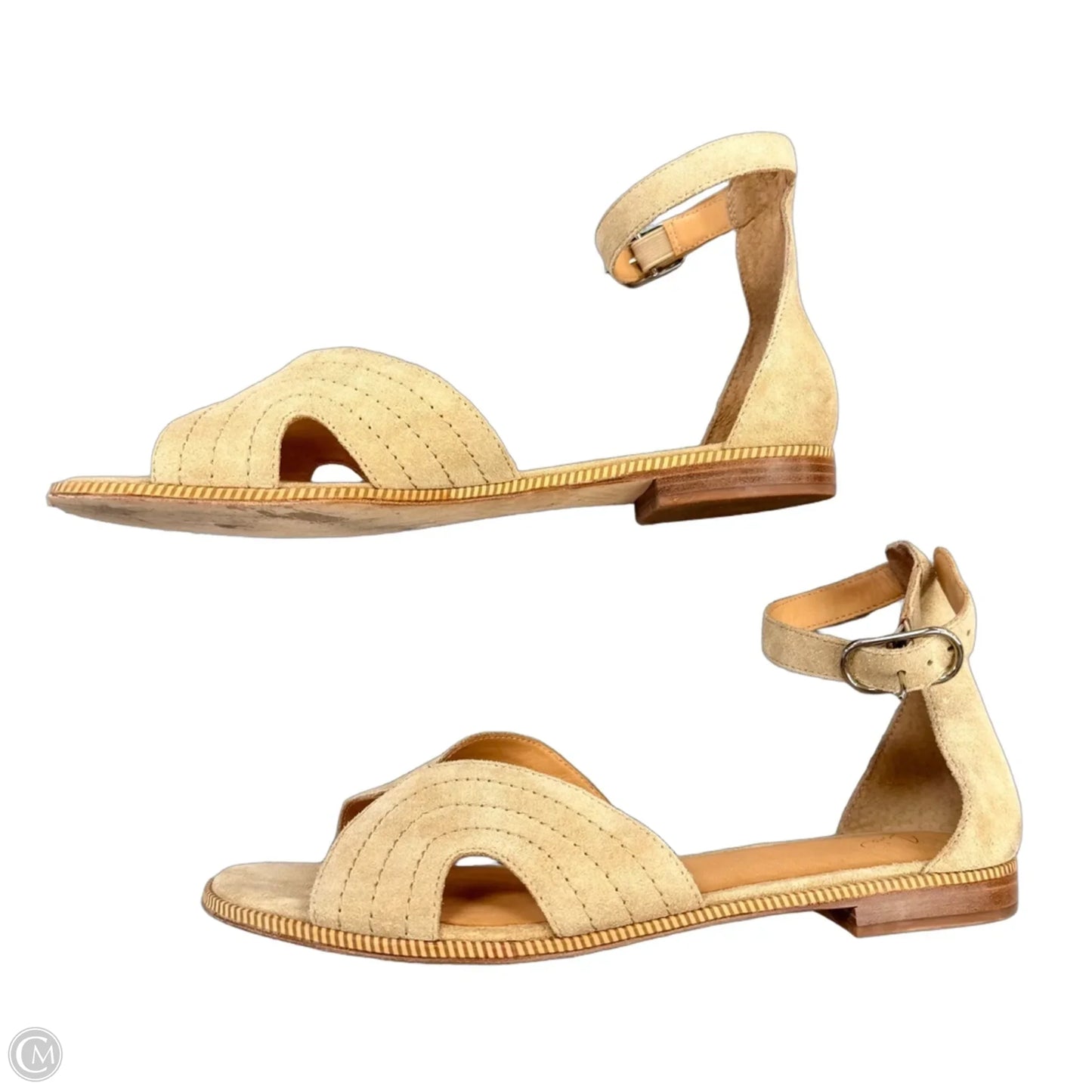 Sandals Flats By Joie In Tan, Size: 9.5