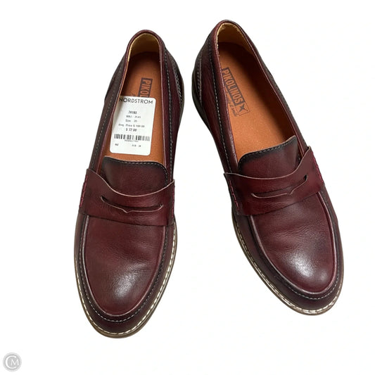 Shoes Flats By Pikolinos In Maroon, Size: 8.5