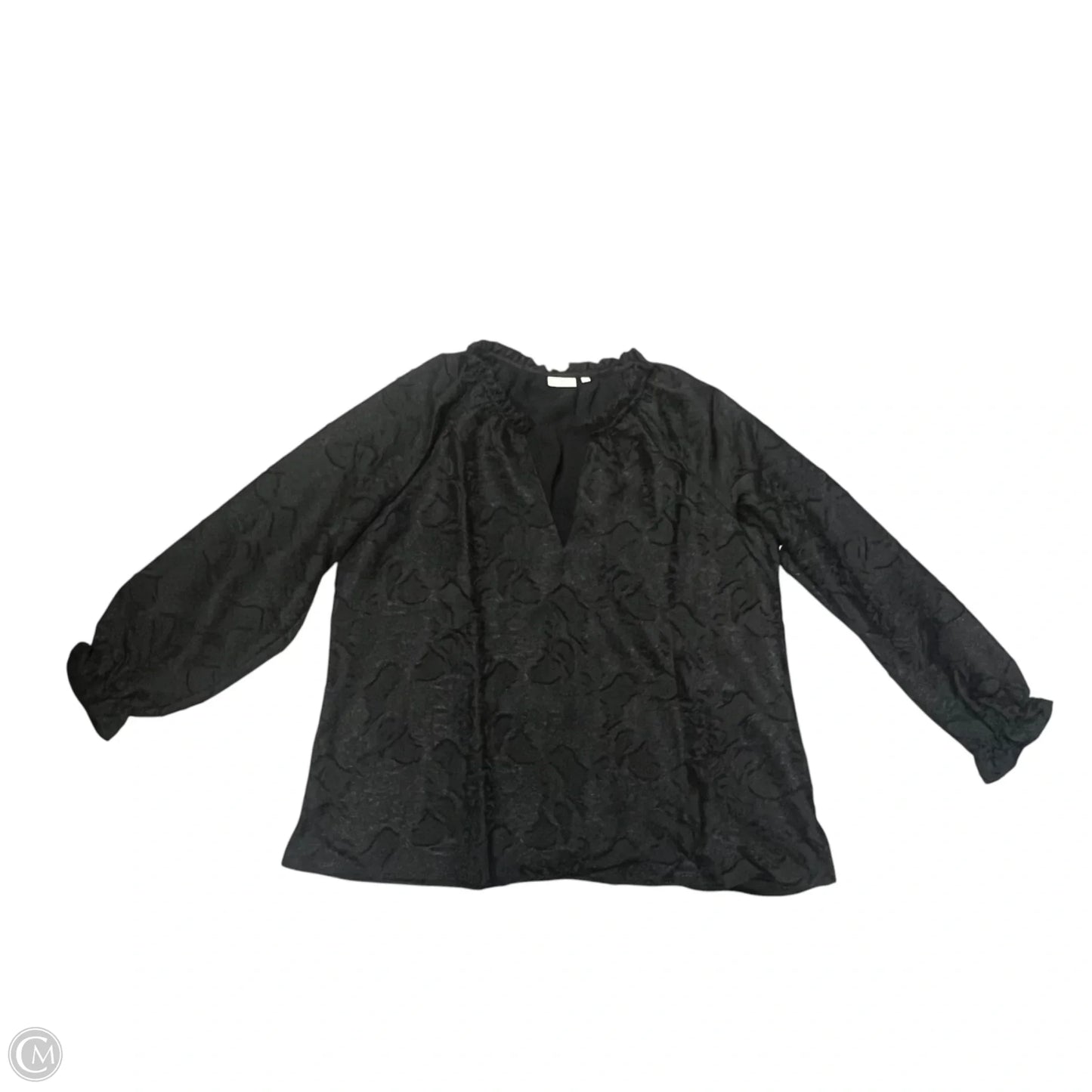 Top Long Sleeve By Spartina In Black, Size: Xl