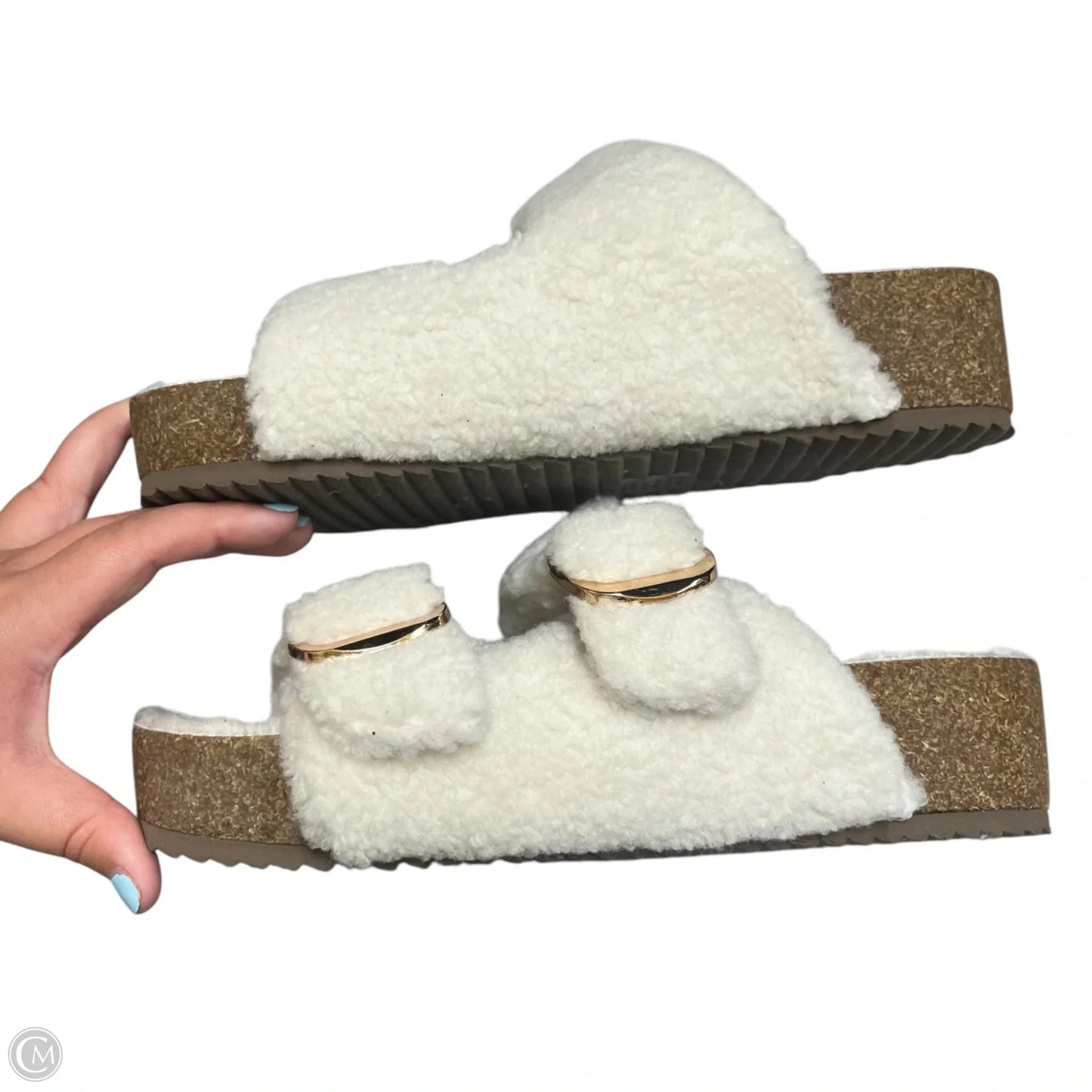 Sandals Heels Platform By Altard State In Cream, Size: 10