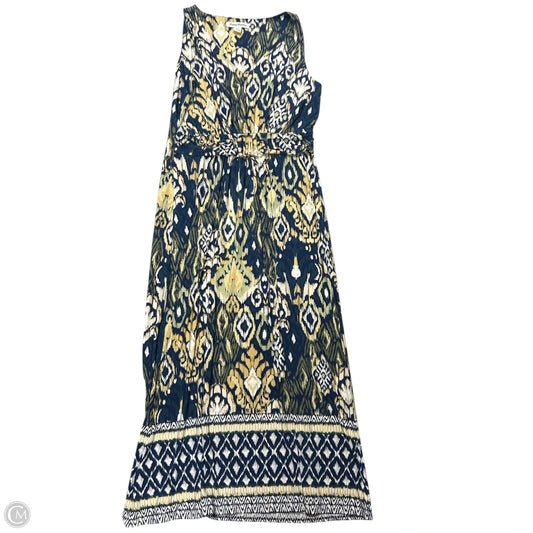 Dress Casual Maxi By Tommy Bahama In Blue & White, Size: M