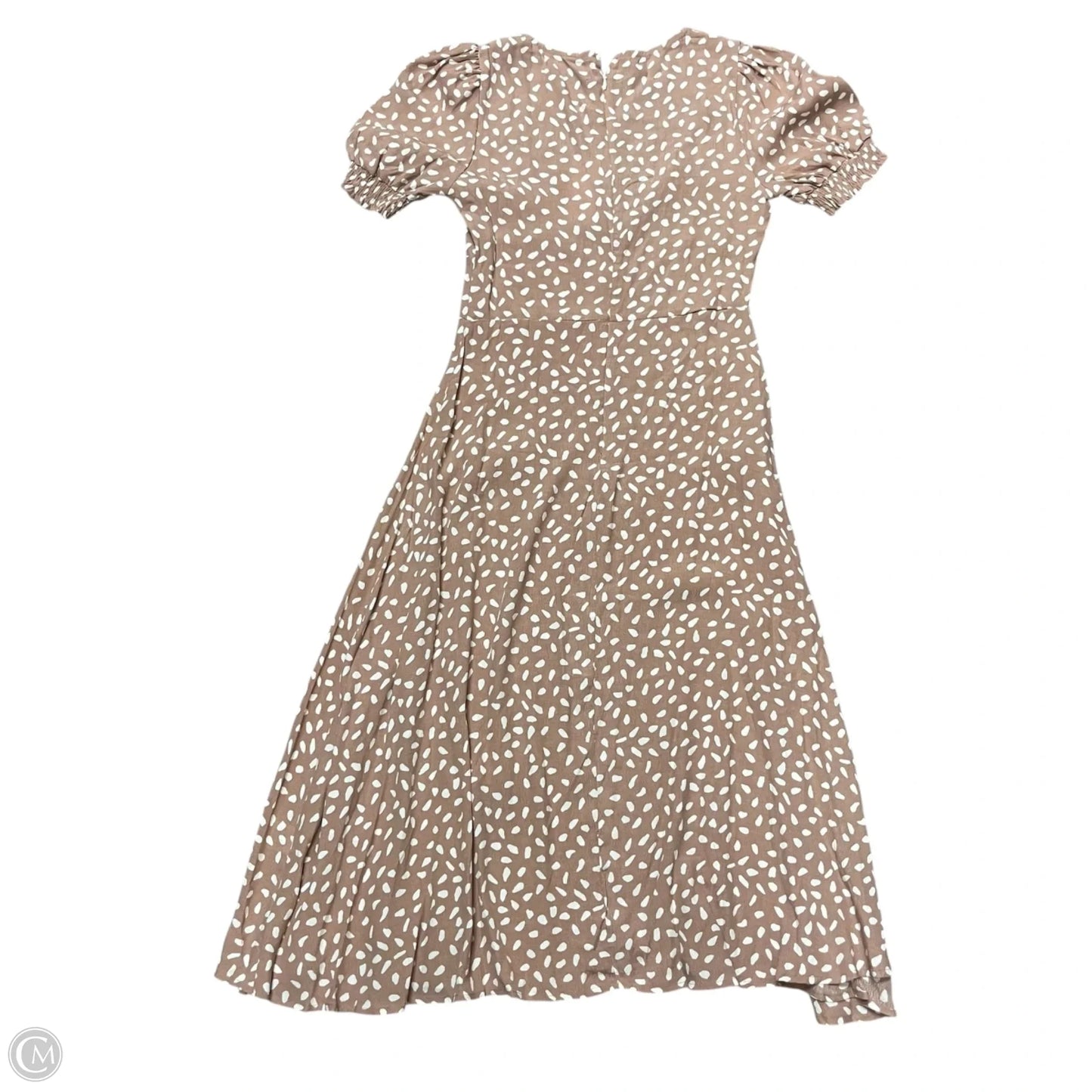 Dress Casual Midi By Petal & Pup In Pink & White, Size: M