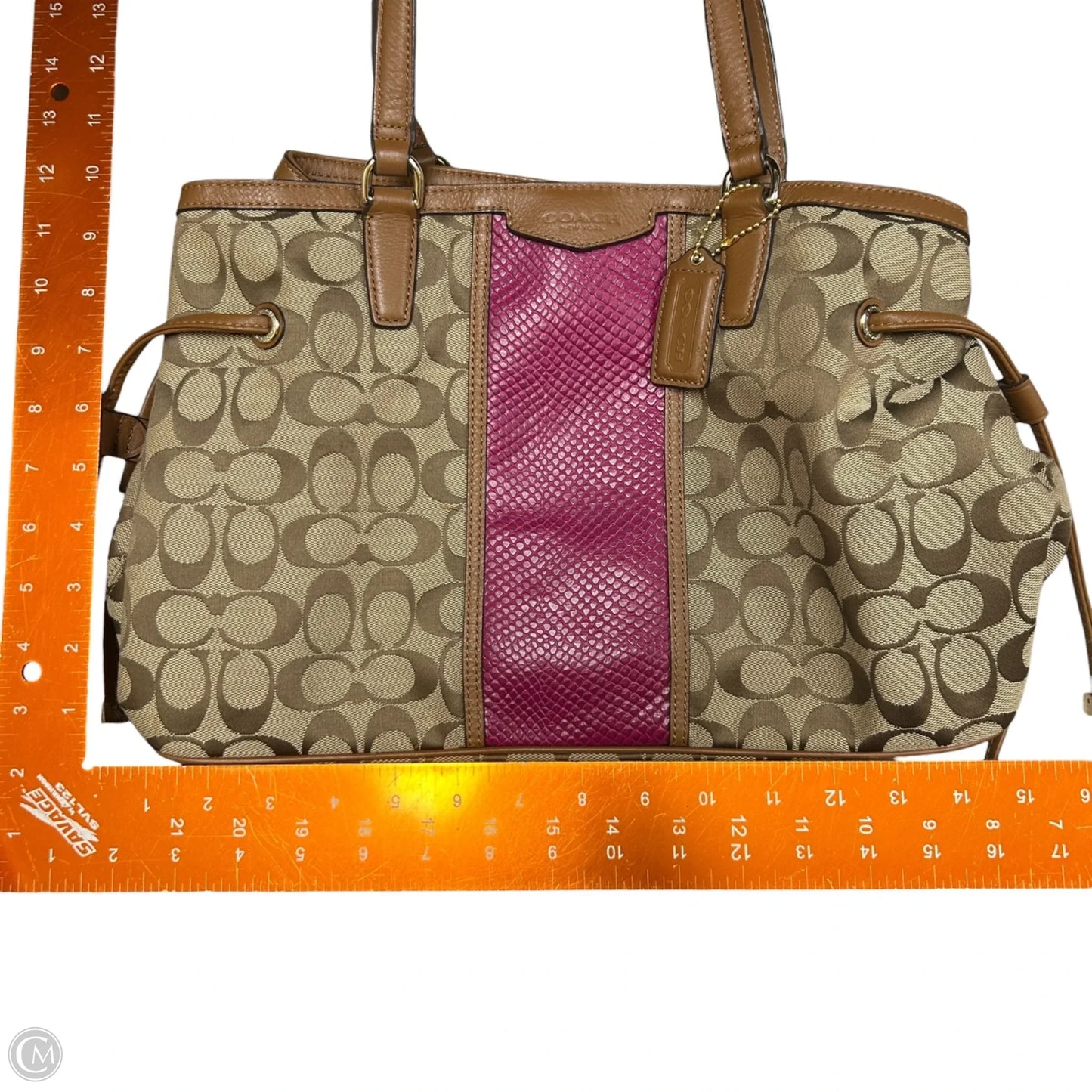Handbag Designer By Coach, Size: Medium
