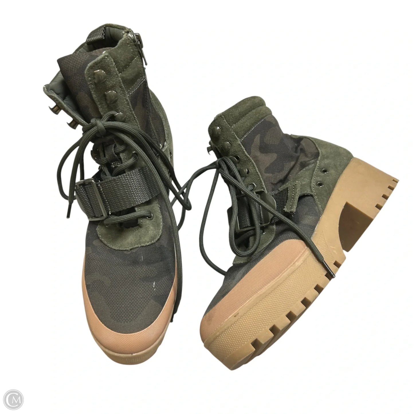 Boots Ankle Heels By Steve Madden In Green, Size: 9