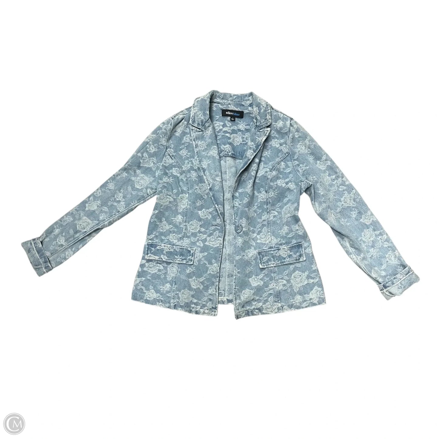 Jacket Denim By Alice Blue In Blue Denim, Size: S