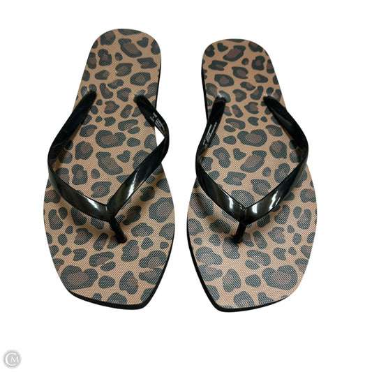 Sandals Flip Flops By Shade & Shore In Animal Print, Size: 6