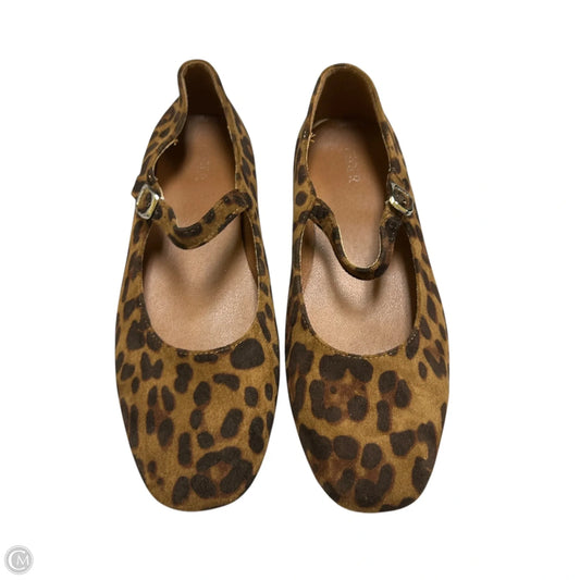 Shoes Flats By Cider In Animal Print, Size: 10.5