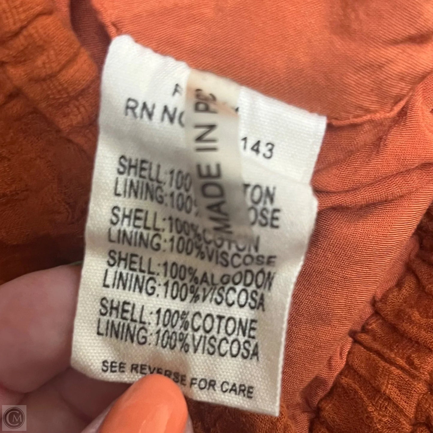 Skirt Maxi By Frnch In Orange, Size: M