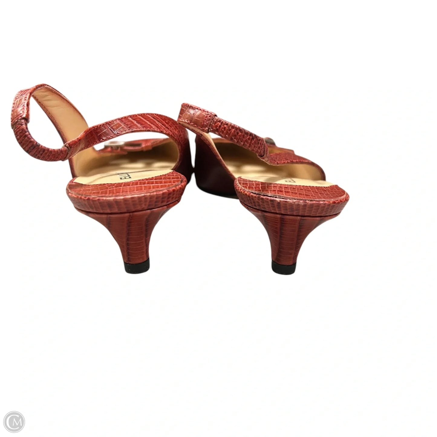 Shoes Heels Kitten By Ellen Tracy In Red, Size: 8