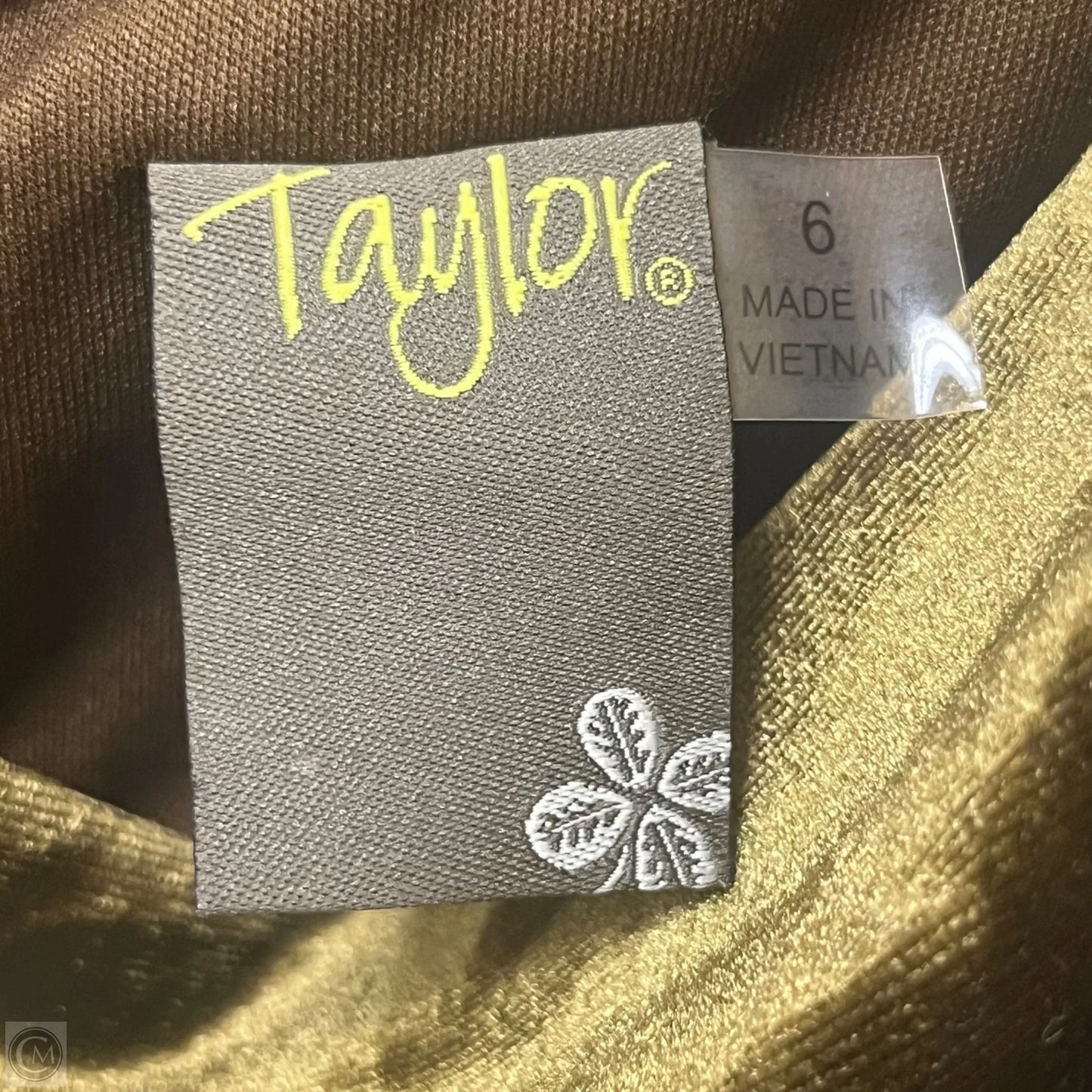 Dress Party Long By Taylor In Green, Size: 6
