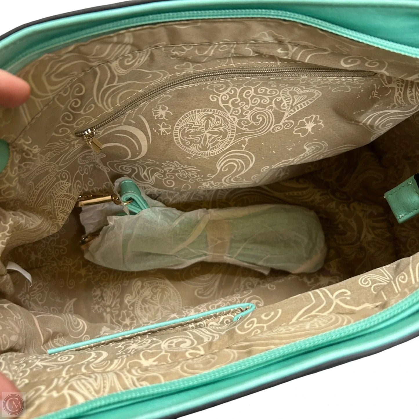 Handbag Leather By Fabulous Age, Size: Medium