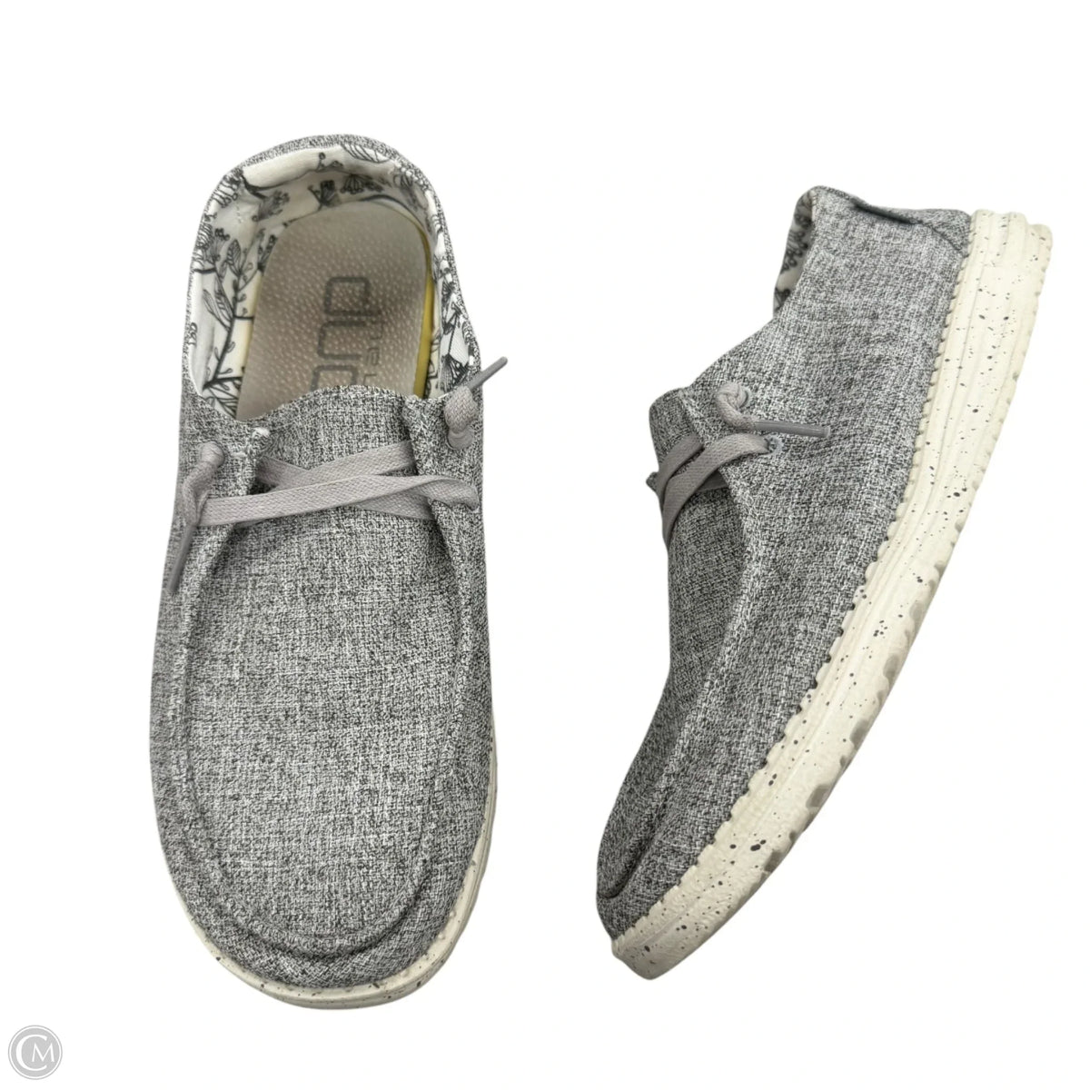 Shoes Athletic By Hey Dude In Grey, Size: 9