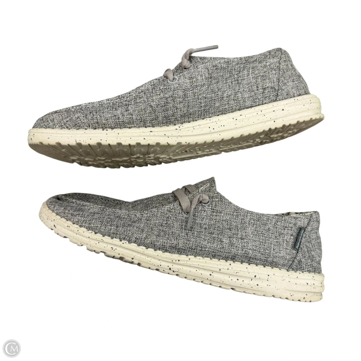 Shoes Athletic By Hey Dude In Grey, Size: 9