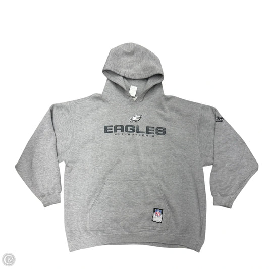 Sweatshirt Hoodie By Reebok In Grey, Size: Xl