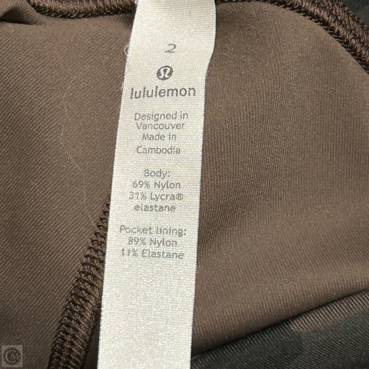 Athletic Pants By Lululemon In Brown, Size: 2