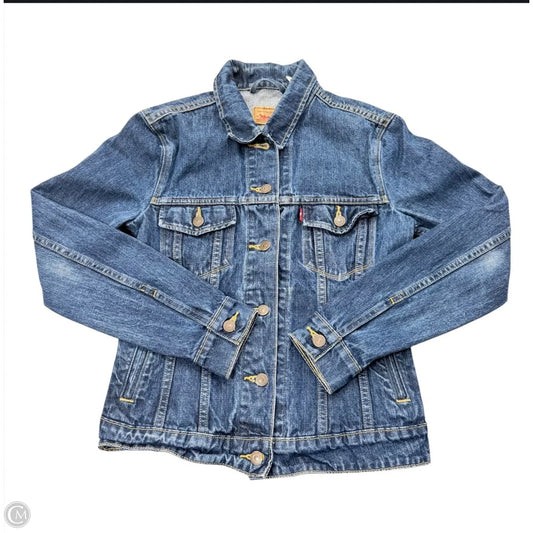 Jacket Denim By Levis In Blue Denim, Size: S