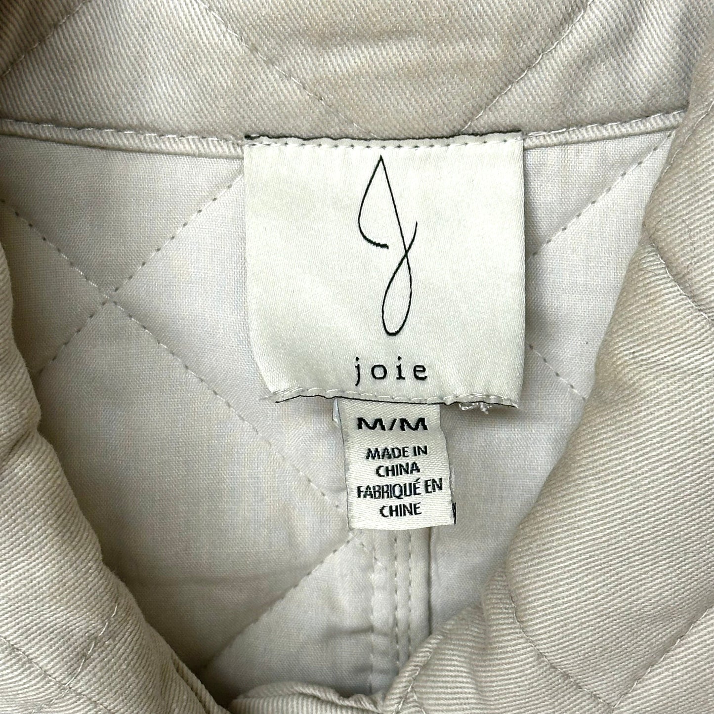 Jacket Puffer & Quilted By Joie In Grey, Size: M