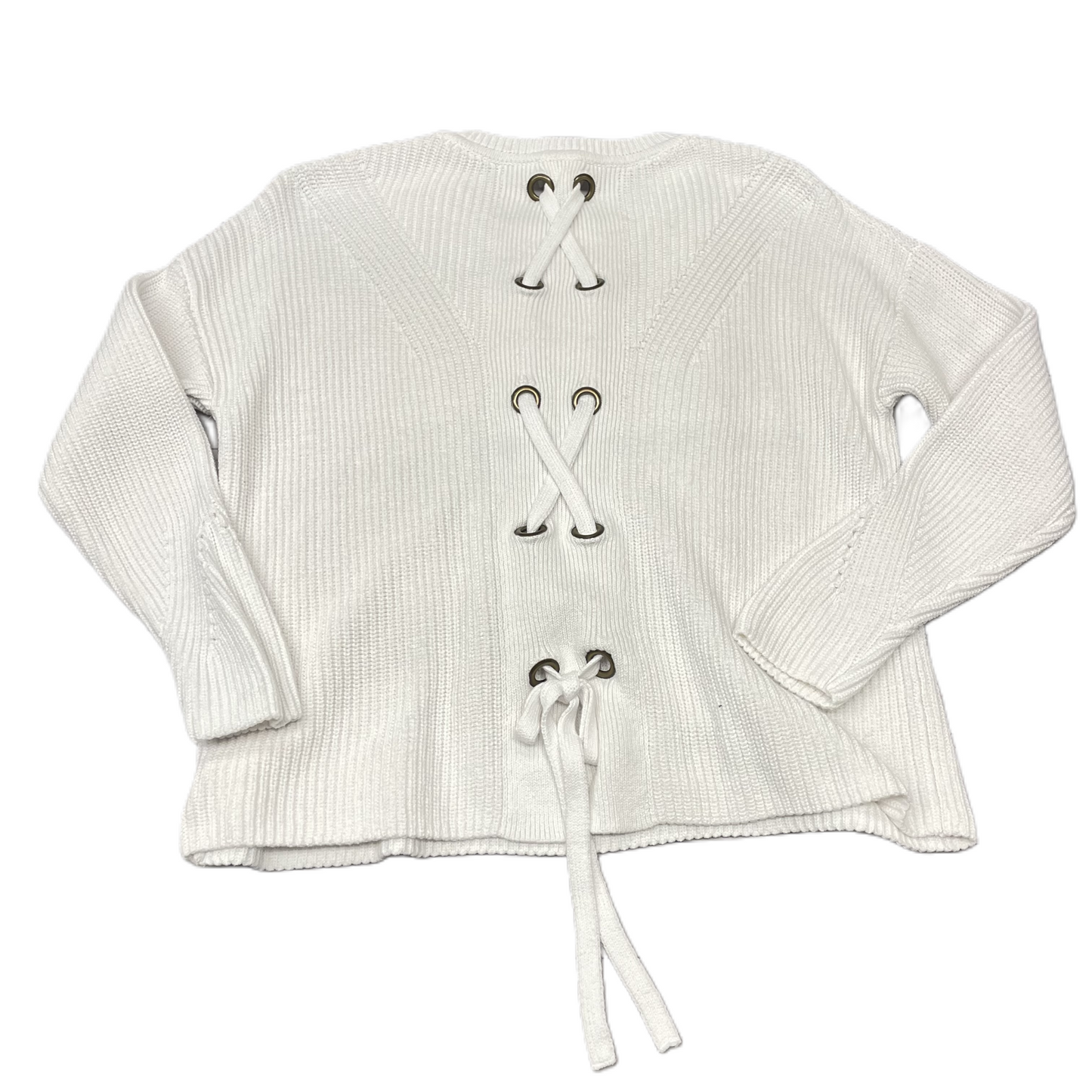 Sweater By Lucky Brand In White, Size: L