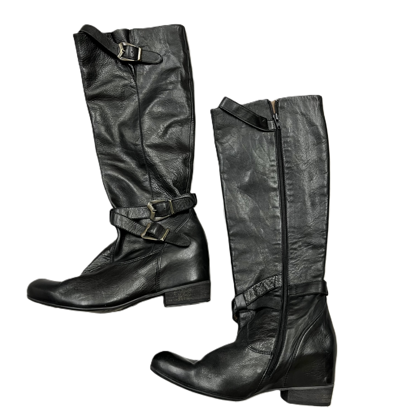 Boots Knee Heels By Miz Mooz In Black, Size: 11