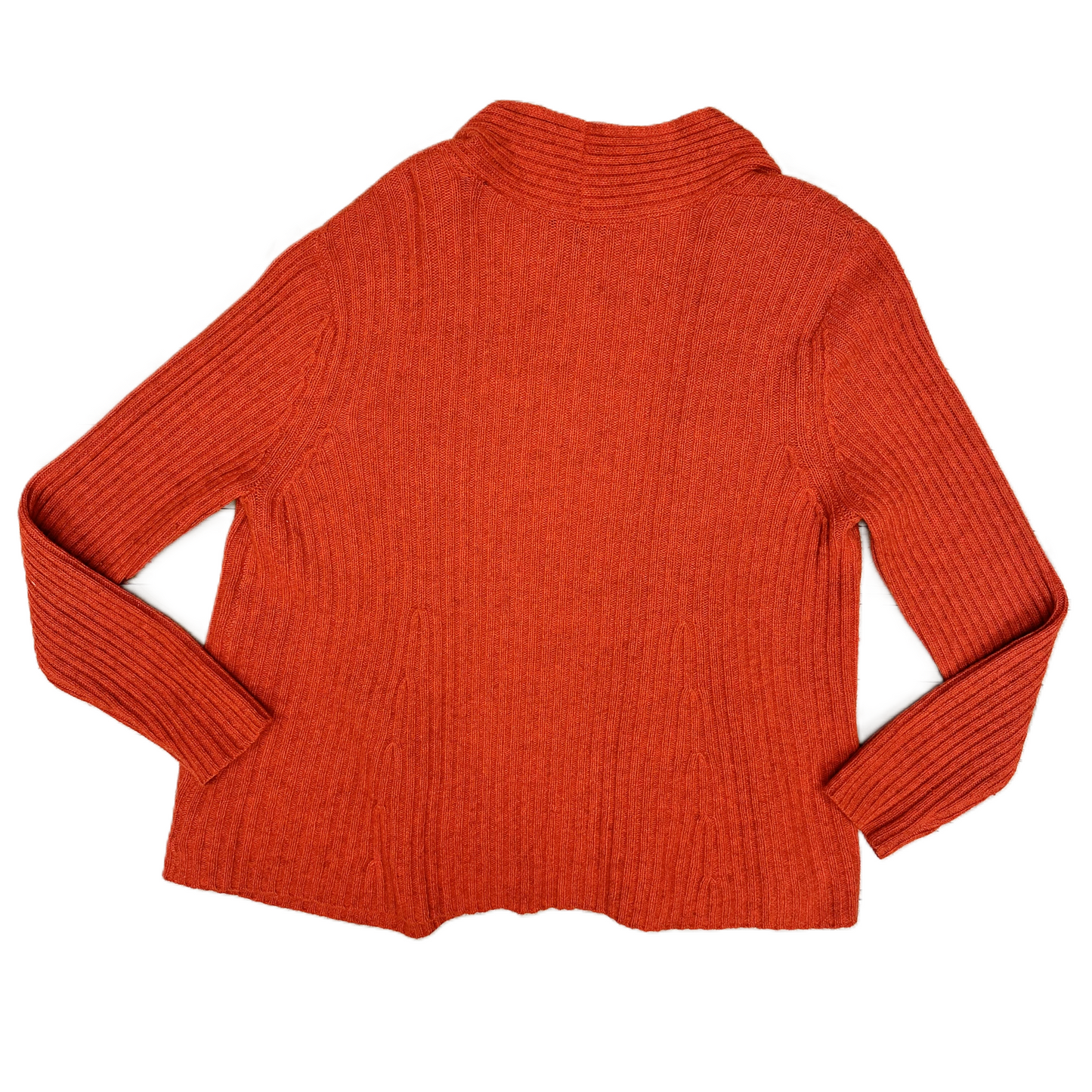 Sweater Cardigan By Eileen Fisher In Red, Size: L