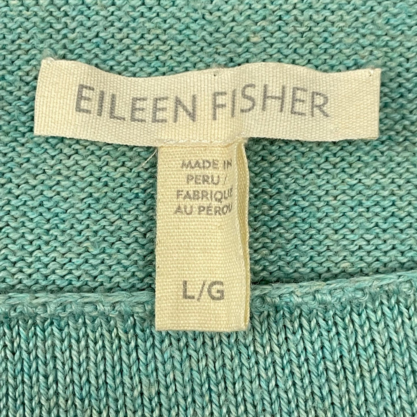 Sweater By Eileen Fisher In Green, Size: L