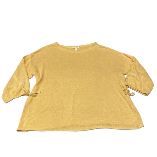 Sweater By Eileen Fisher In Yellow, Size: Xl