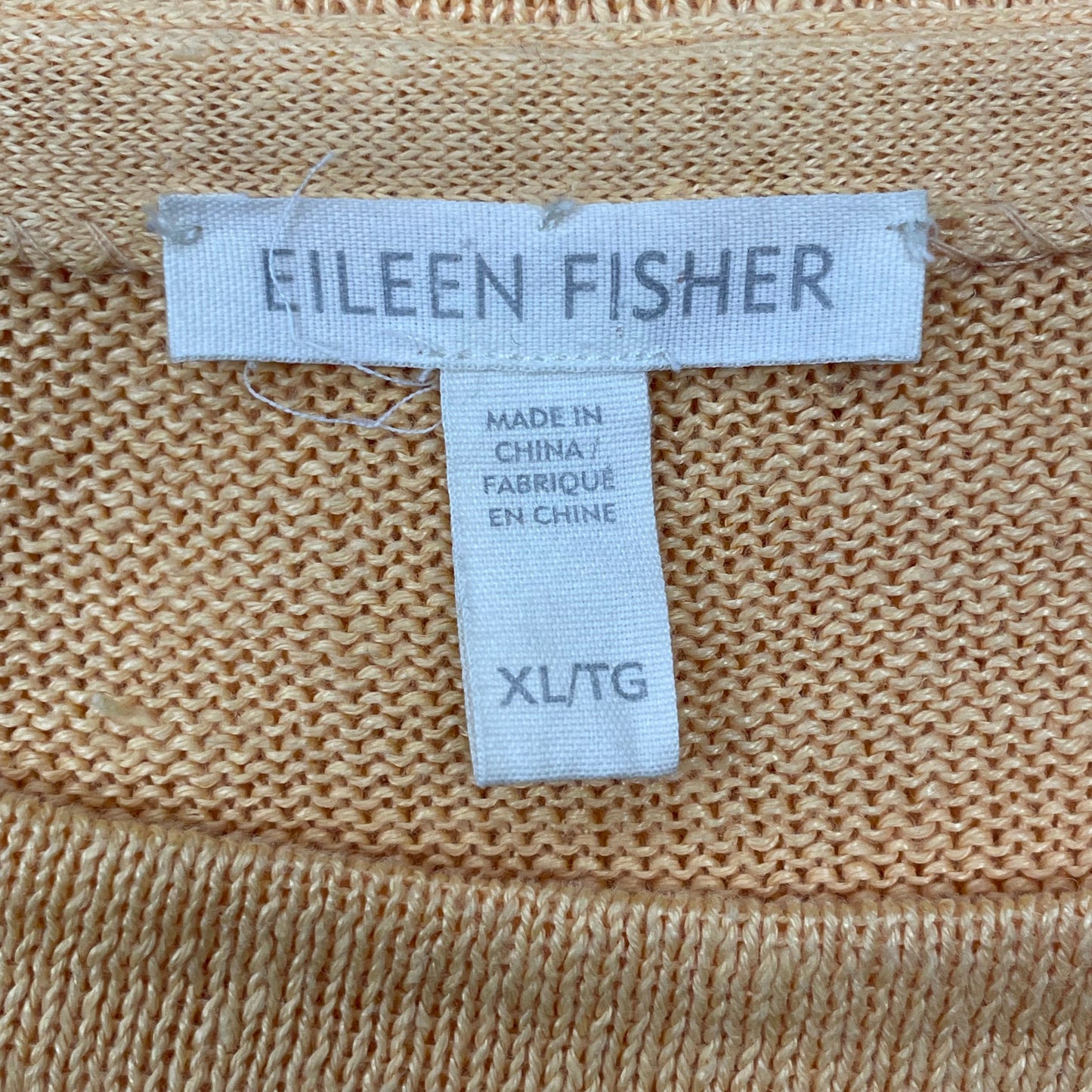 Sweater By Eileen Fisher In Yellow, Size: Xl