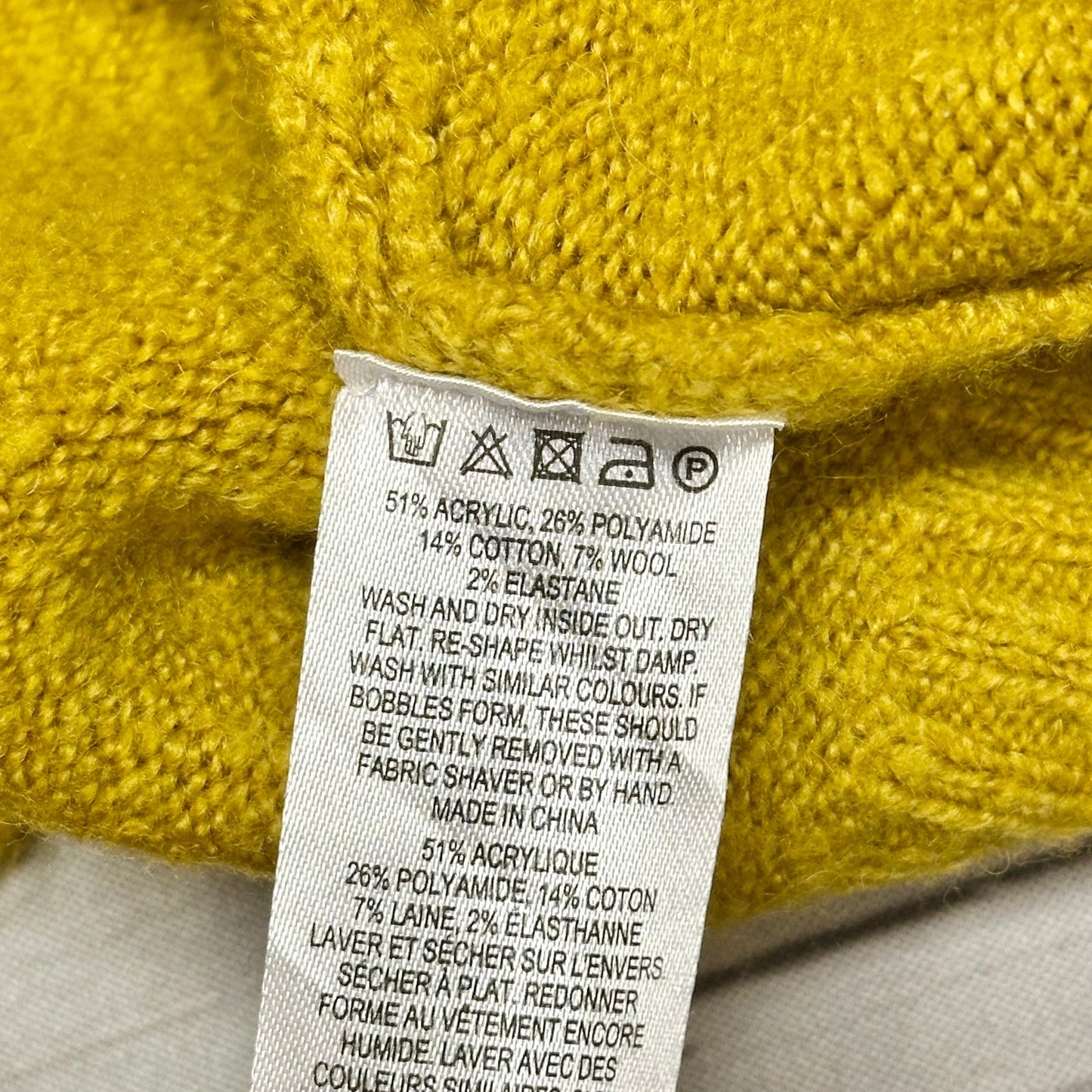 Sweater By French Connection In Mustard, Size: M