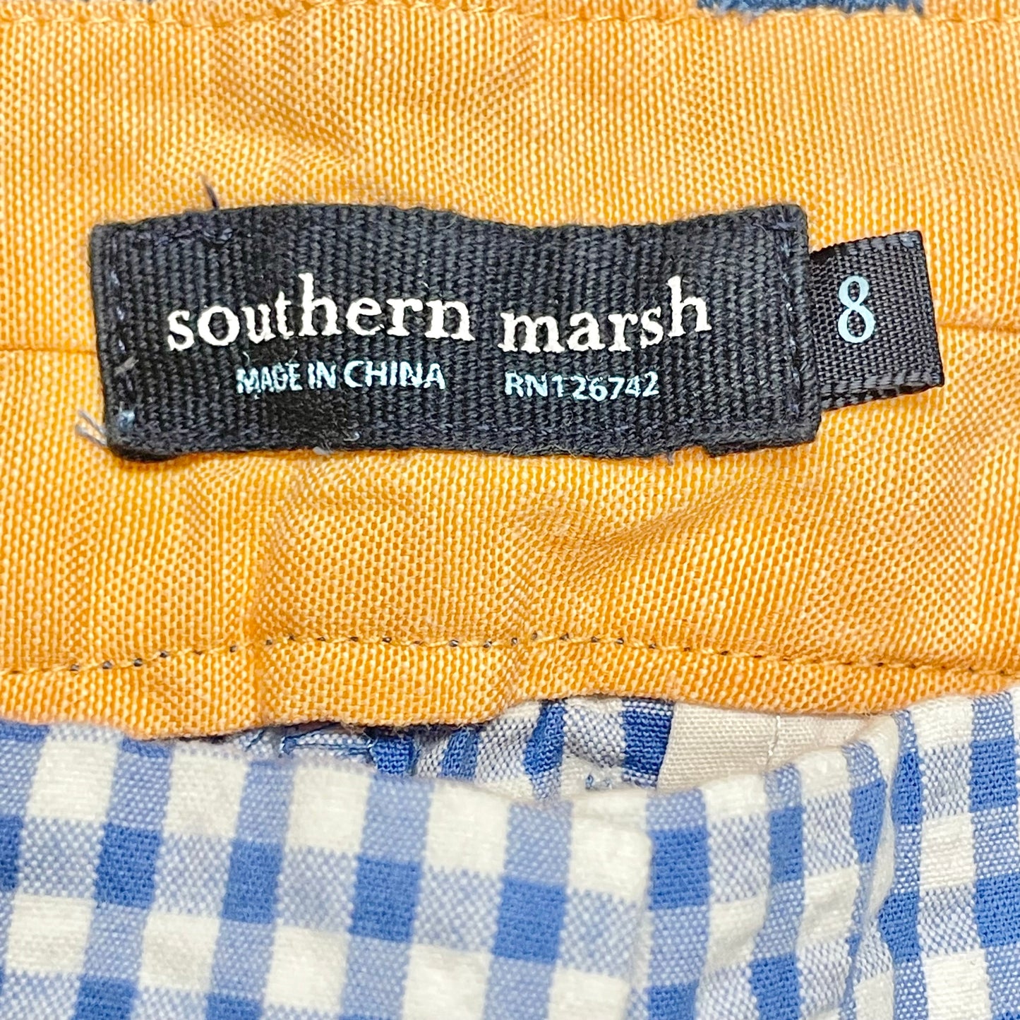 Blue & White Shorts By Southern Marsh, Size: 8
