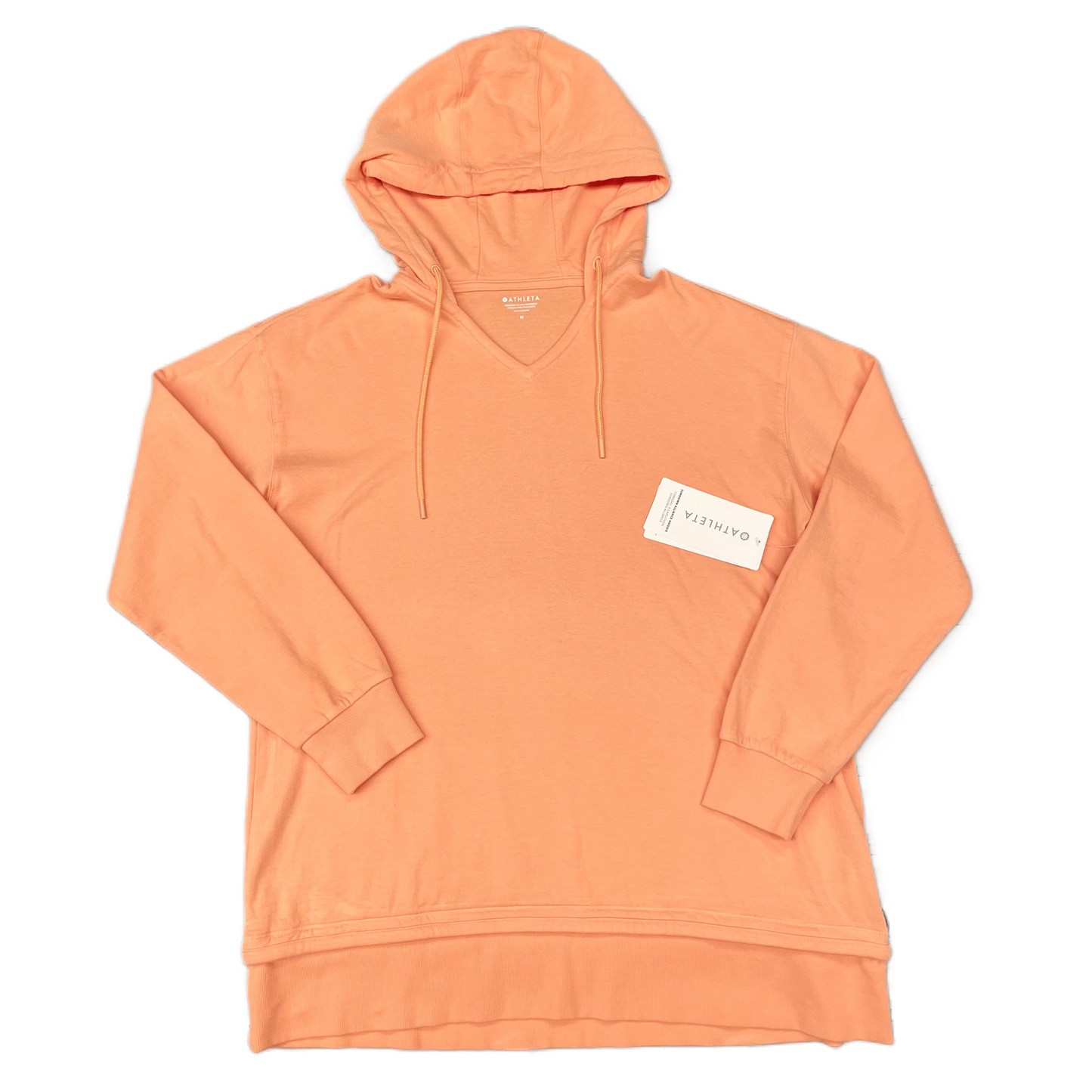 Sweatshirt Hoodie By Athleta In Orange, Size: M