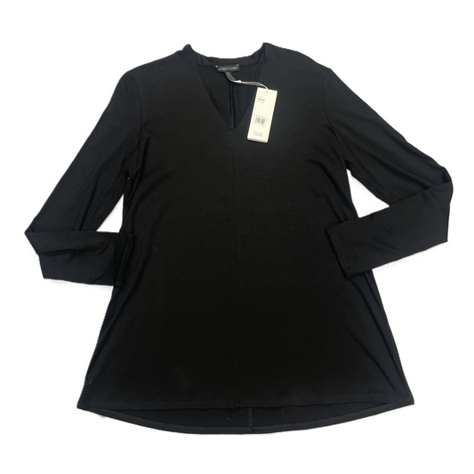Black Top Long Sleeve By Eileen Fisher, Size: Xs