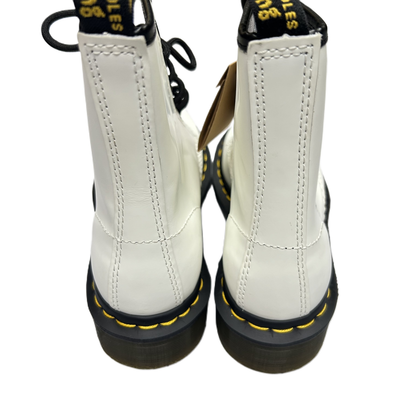 White Boots Ankle Heels By Dr Martens, Size: 6