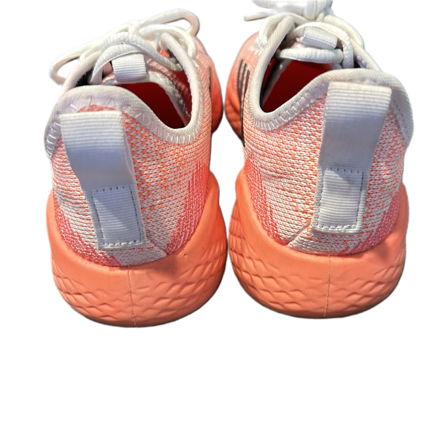 Orange & White Shoes Athletic By Adidas, Size: 8