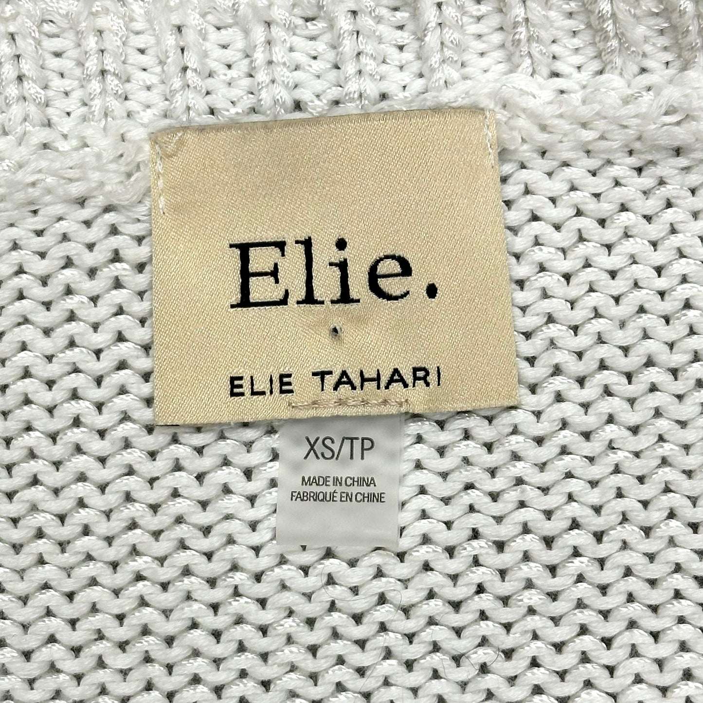 Sweater By Elie Tahari In Cream, Size: Xs