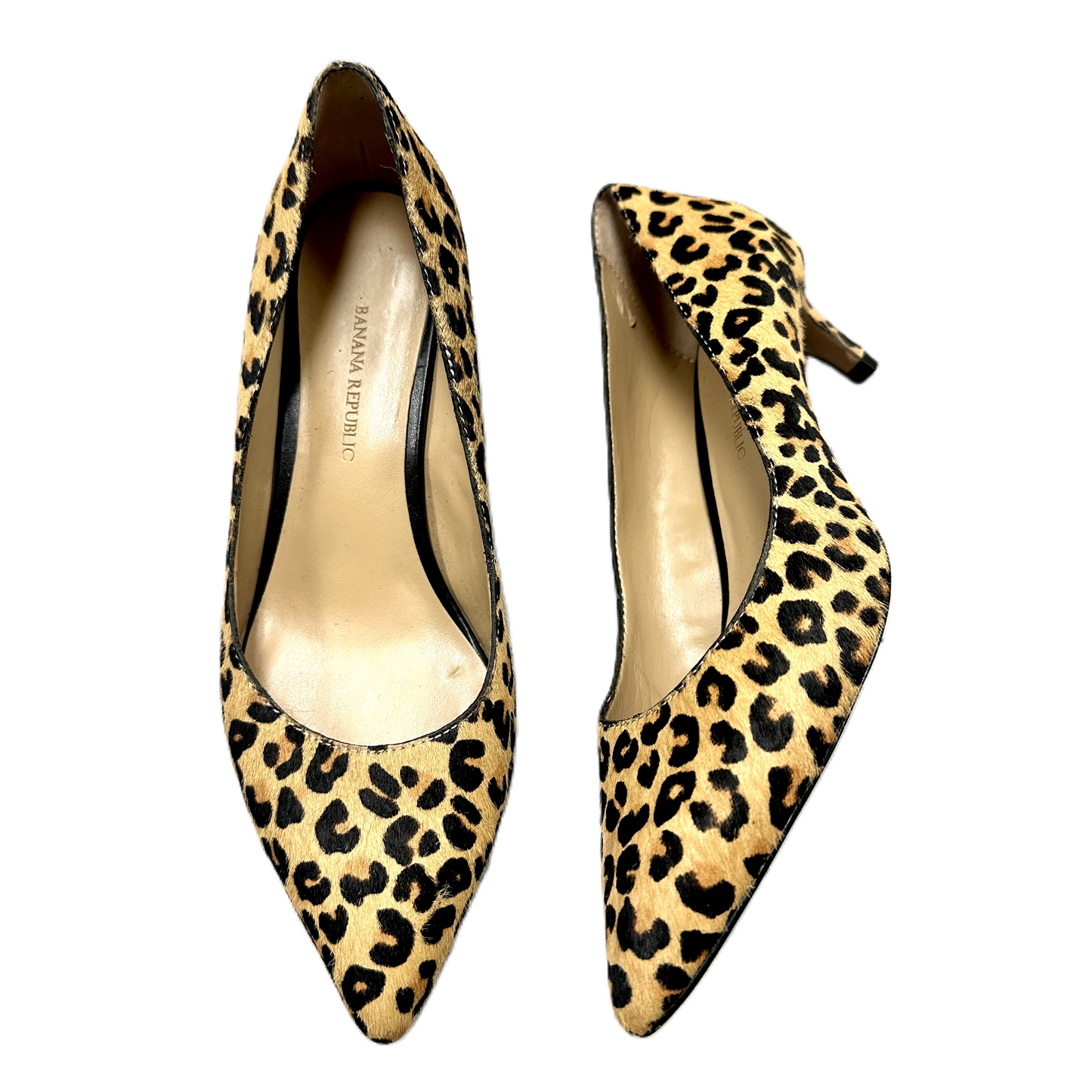 Shoes Heels Kitten By Banana Republic In Animal Print, Size: 6