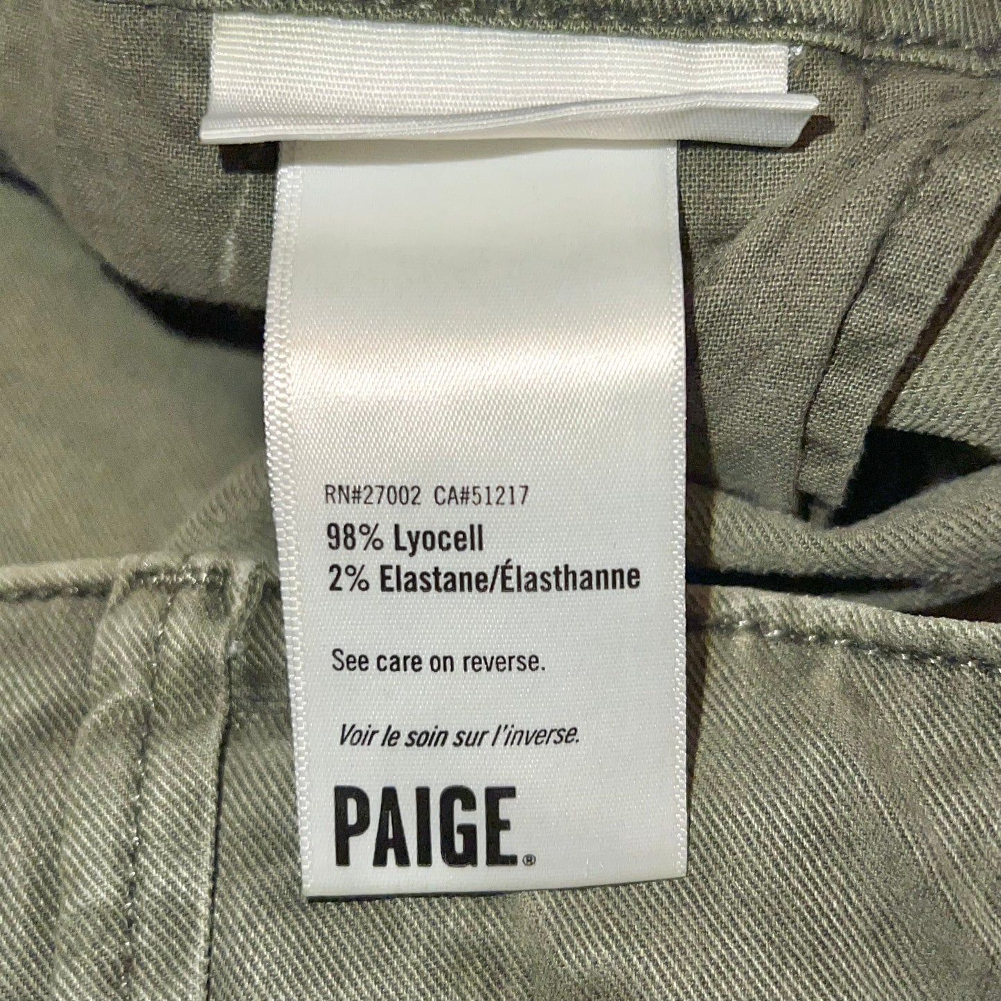 Pants Cropped By Paige In Green, Size: 14