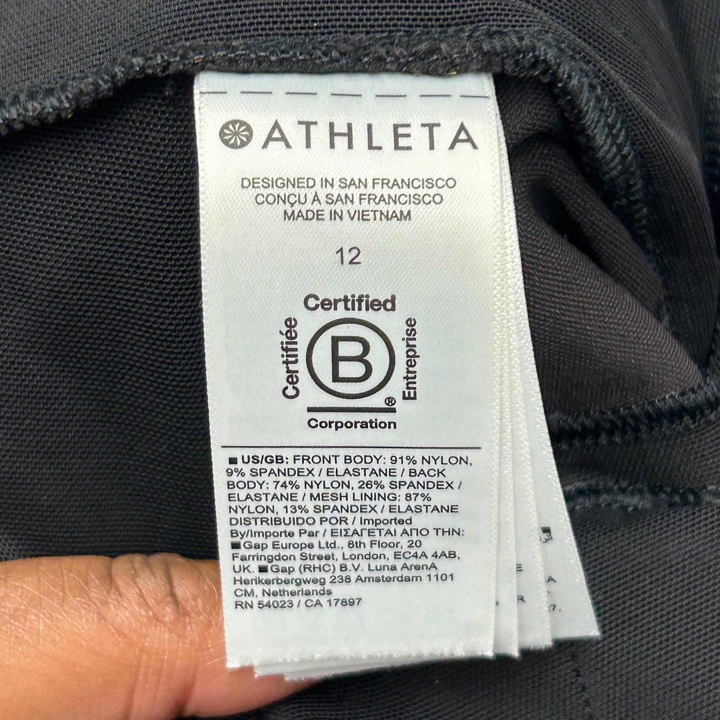 Athletic Pants By Athleta In Black, Size: 12