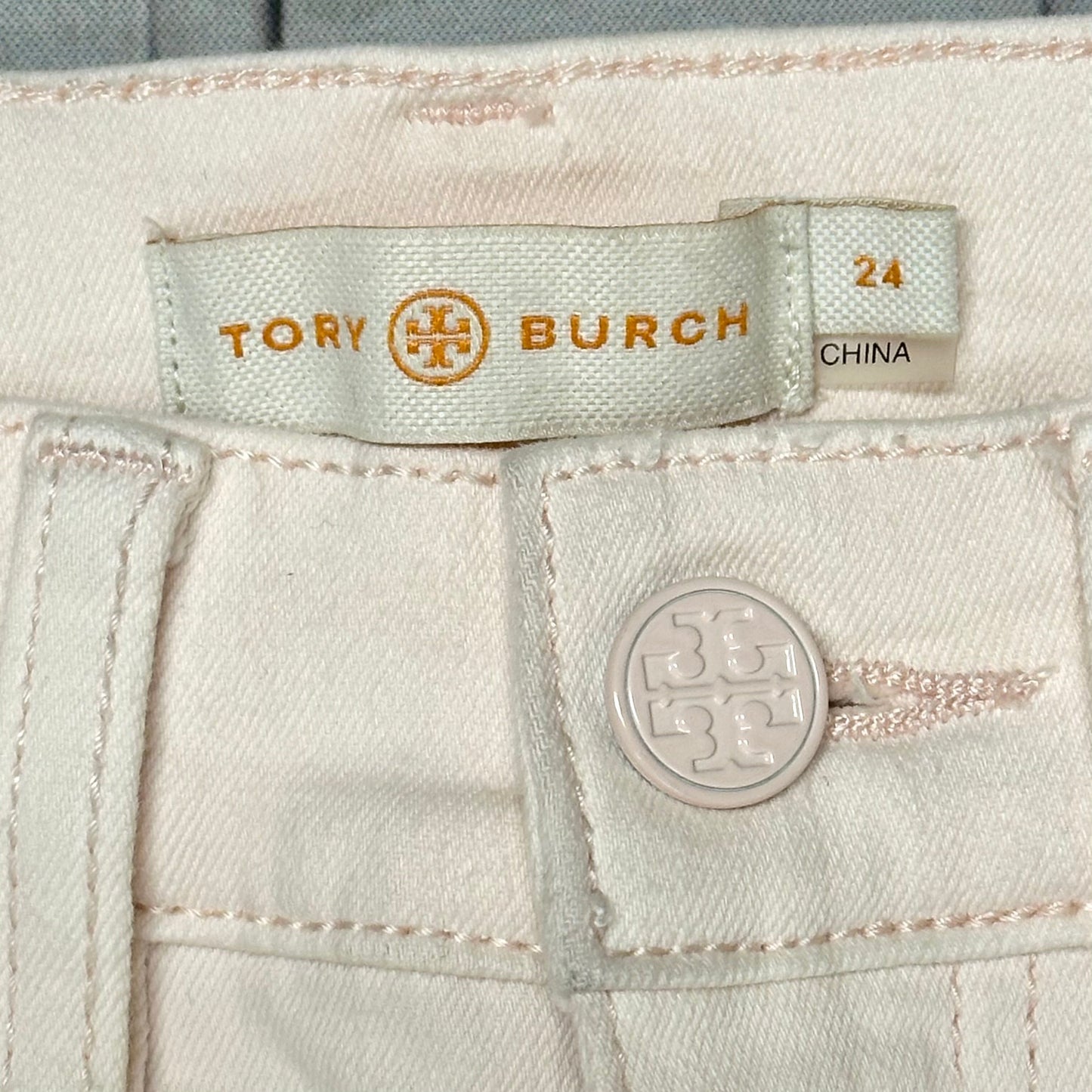 Jeans Designer By Tory Burch In Peach, Size: 00