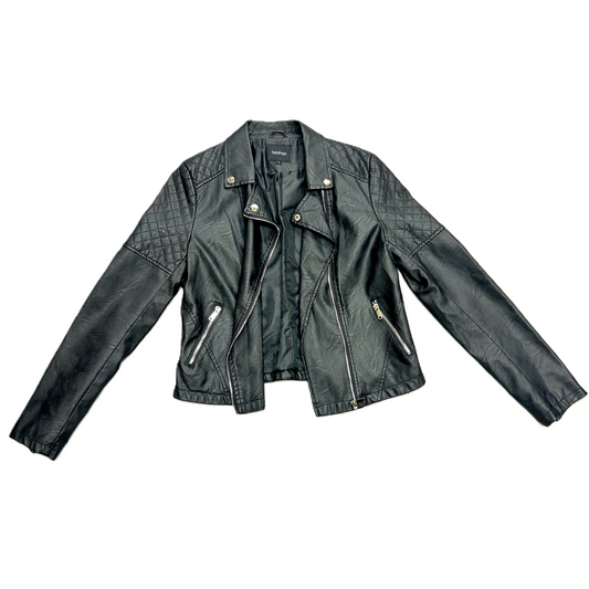 Jacket Moto By Boohoo Boutique In Black, Size: L