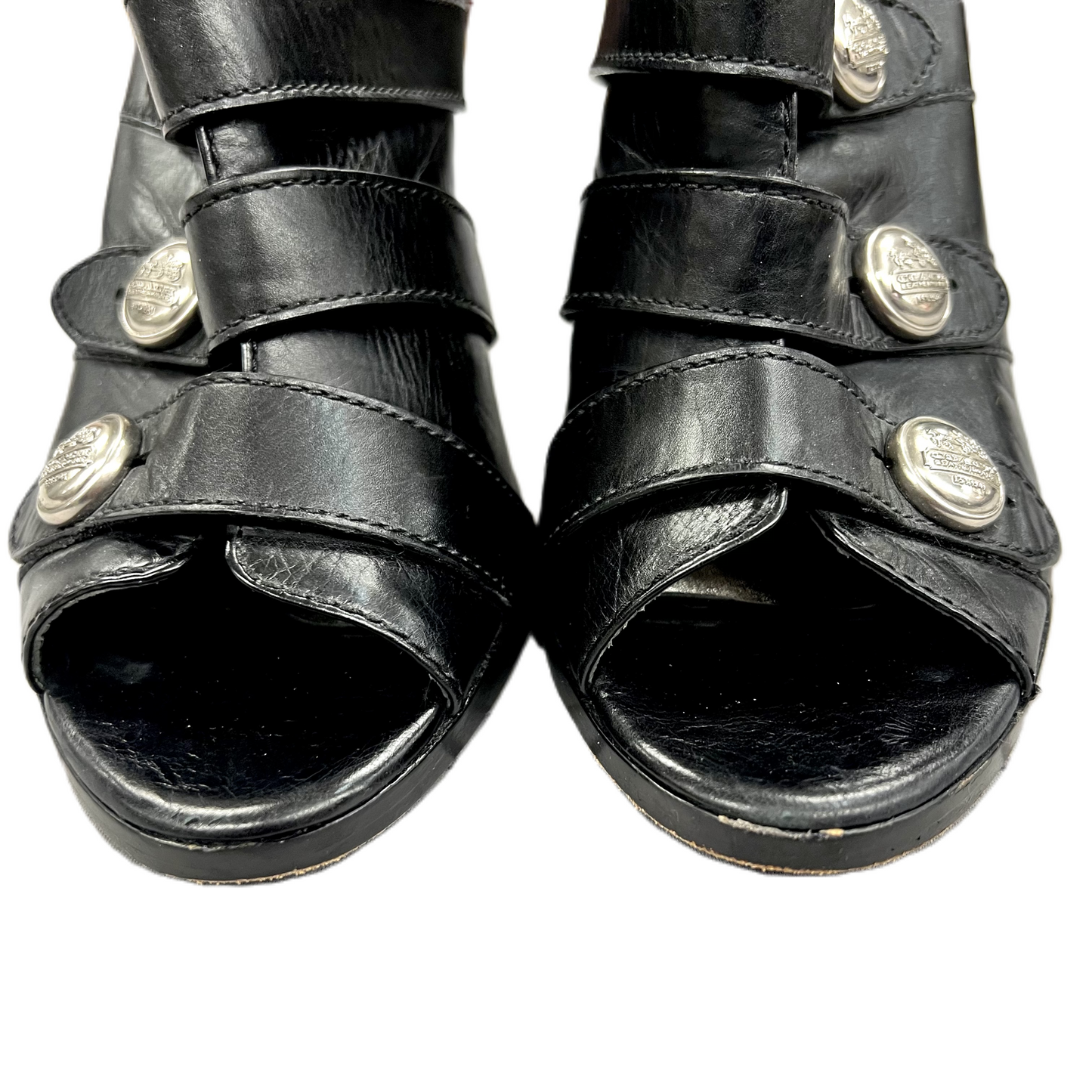 Sandals Designer By Coach In Black, Size: 9