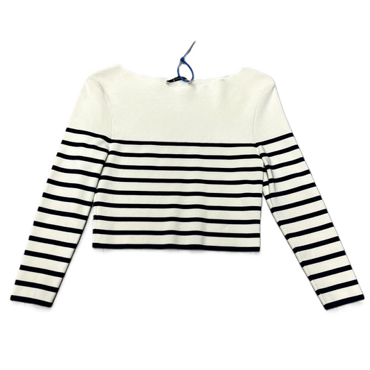 Sweater Luxury Designer By Alexander Wang In Striped Pattern, Size: Xs