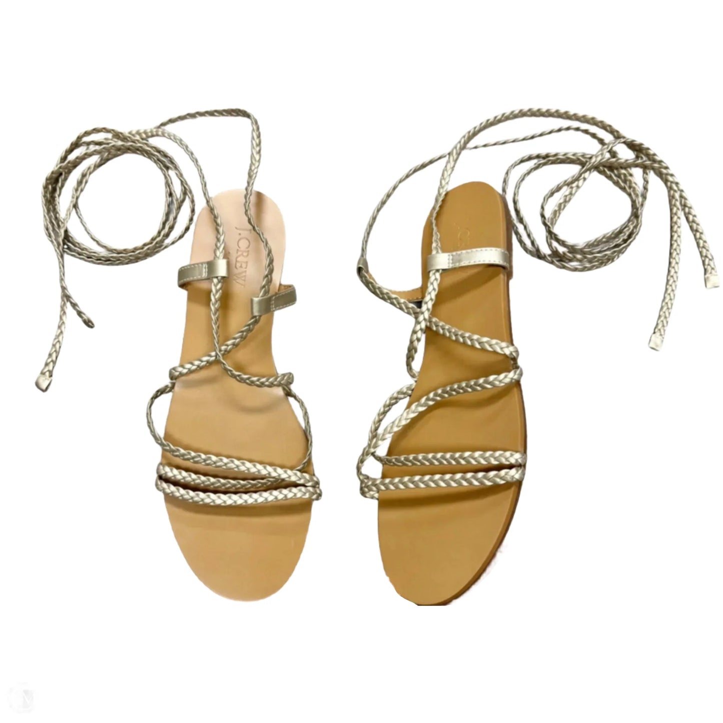 Sandals Flats By J. Crew In Gold, Size: 7