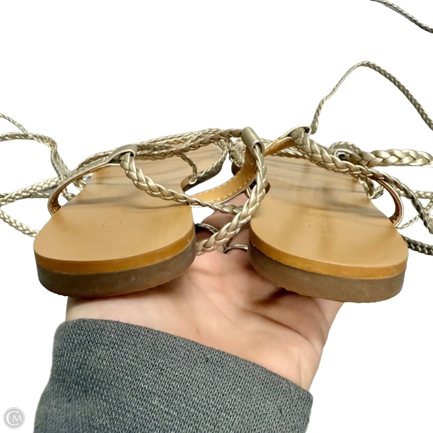 Sandals Flats By J. Crew In Gold, Size: 7