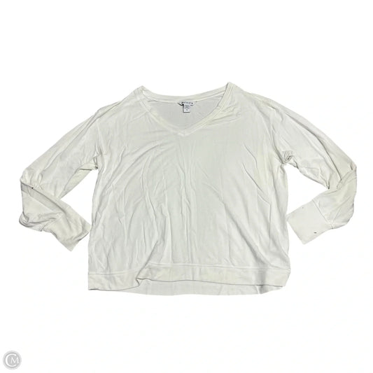 Top Long Sleeve By Athleta In White, Size: 1x
