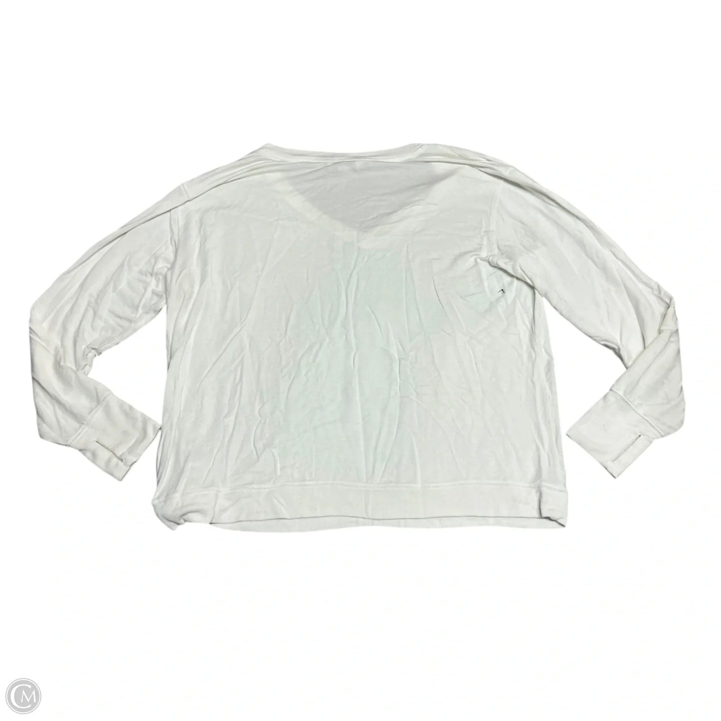 Top Long Sleeve By Athleta In White, Size: 1x