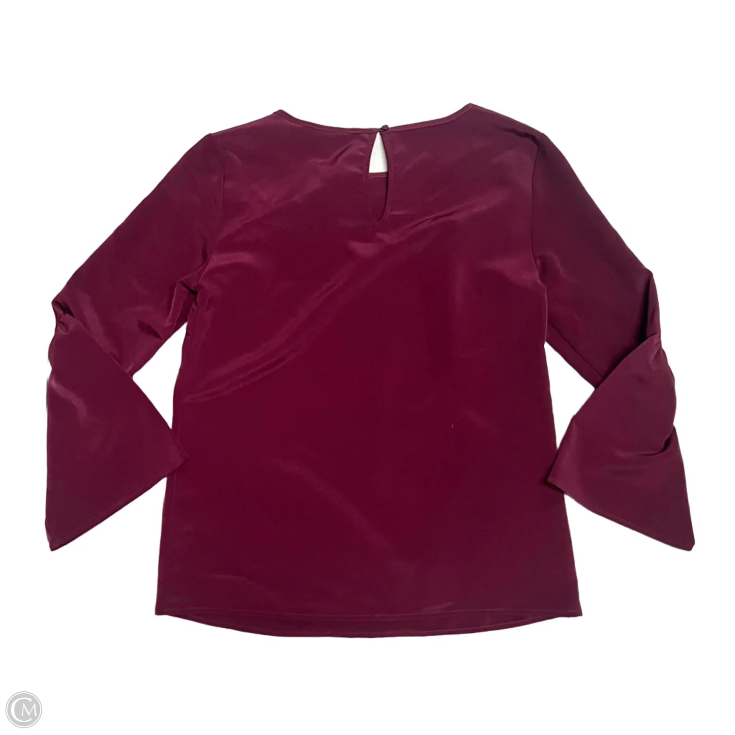 Top Long Sleeve By Banana Republic In Maroon, Size: Xs
