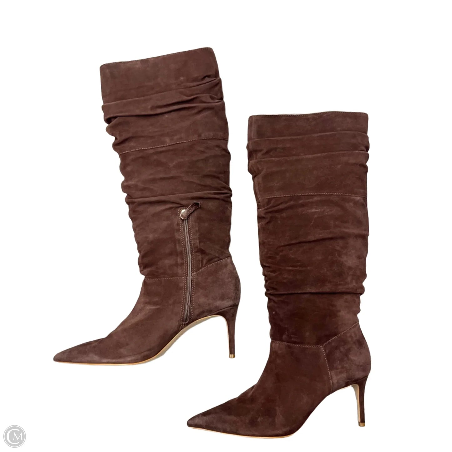 Boots Knee Heels By Schultz In Brown, Size: 9.5