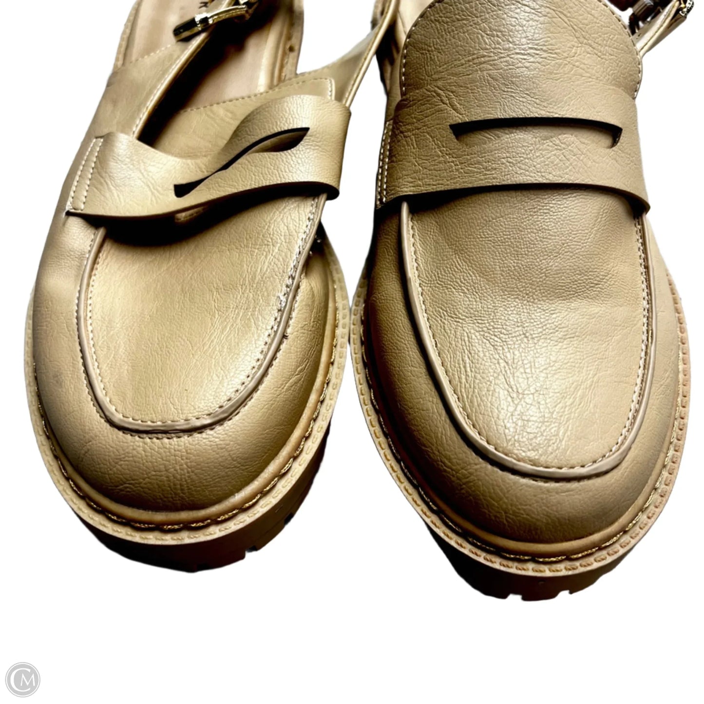 Shoes Heels Wedge By Torrid In Tan, Size: 9.5